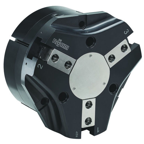 Pince de préhension pneumatique - RZP-240 - RÖHM GmbH - angulaire / à 3 mâchoires / de manutention