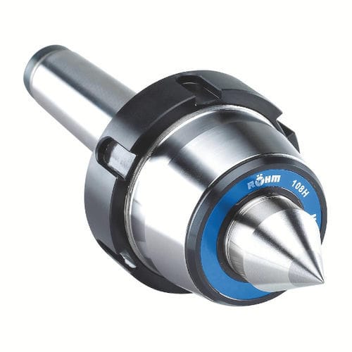 Contre-pointe tournante - HMG Pro - RÖHM GmbH - à pointe solide / à queue cylindrique / en carbure