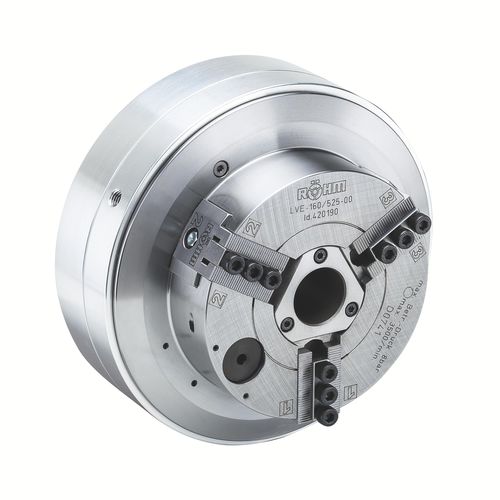 Mandrin automatique - LVE - RÖHM GmbH - 3 mors / cylindrique / à grande force de serrage