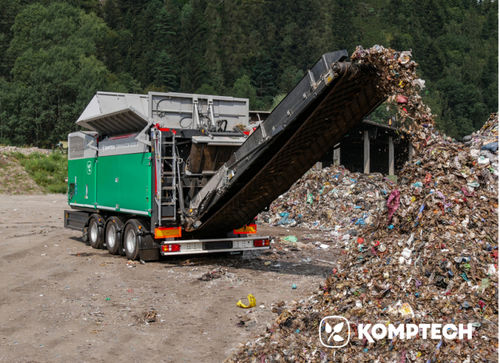 Déchiqueteur primaire - TERMINATOR series - HANTSCH SAS - à 1 arbre / de déchets / robuste