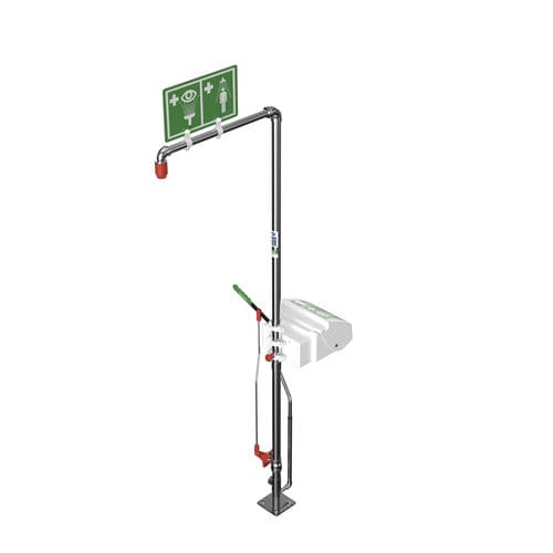 Douche de sécurité sur pied - EXP-SD-20G/45G - Hughes Safety Showers - pour environnement dangereux / d'extérieur / avec douche oculaire/faciale