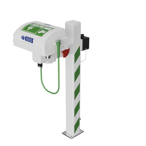 Douche oculaire/faciale sur pied - STD-H-25K/P - Hughes Safety Showers - d'extérieur