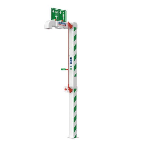 Douche de sécurité sur pied - EXP-EJ-5GS/10G - Hughes Safety Showers - pour environnement dangereux / d'intérieur / d'extérieur
