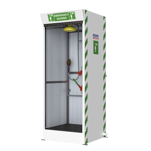 Douche de sécurité sur pied - STD-SD-31K/V - Hughes Safety Showers - multibuse / d'intérieur / de décontamination