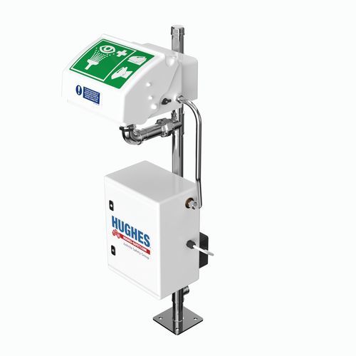 Douche oculaire sur pied - STD-IH-45GS/P - Hughes Safety Showers - avec réservoir / avec chaudière / pour l'intérieur