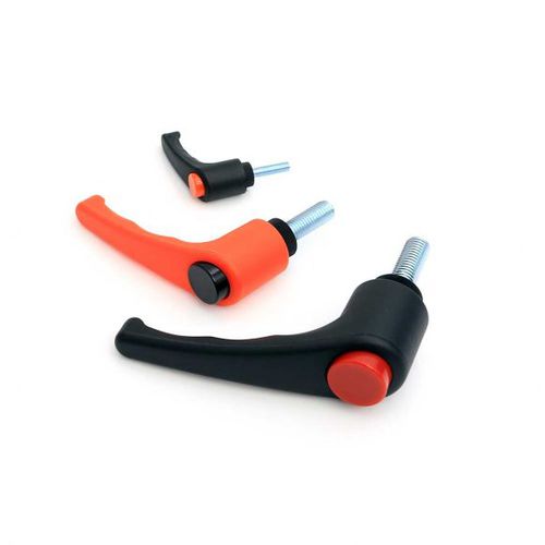 Manette indexable en acier - 02M CH series - Rencol - en acier inoxydable / en matière plastique / filetée