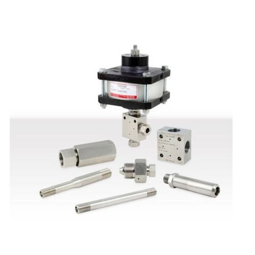 Vanne à pointeau - Maximator GmbH - pneumatique / en inox / compacte