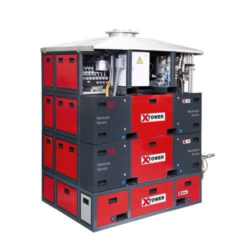 Groupe compresseur de gaz - X-TOWER - Maximator GmbH - à piston / stationnaire / autoventilé