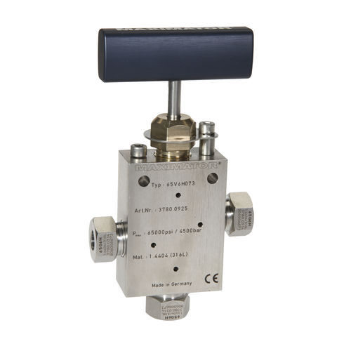 Vanne manuelle - 65V series - Maximator GmbH - de régulation / pour gaz / en inox