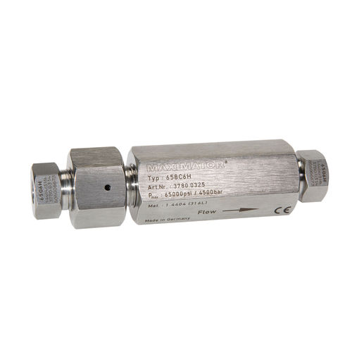 Clapet anti-retour à soupape - 65BC series  - Maximator GmbH - à bille / pour gaz / fileté