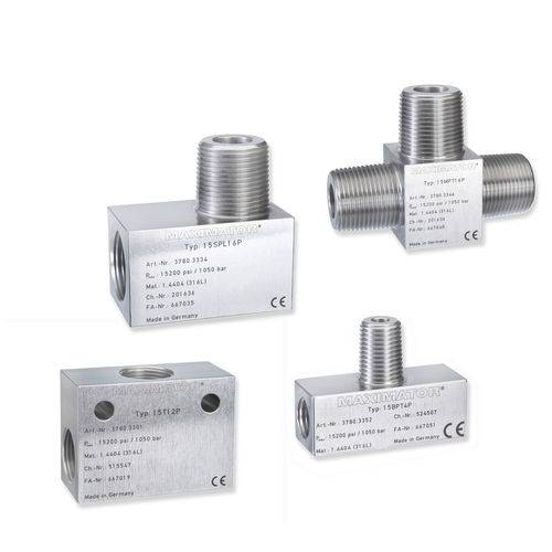 Raccord pneumatique - 15L series  - Maximator GmbH - à visser / en croix / en T