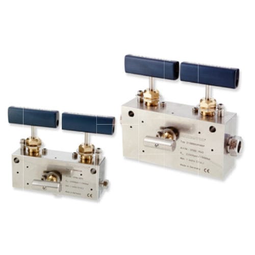Vanne à pointeau - 21 DBBNV series - Maximator GmbH - manuelle / double block and bleed / pour produits chimiques