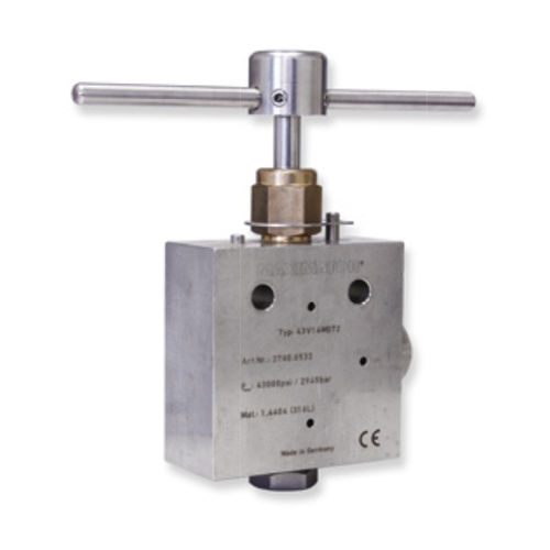 Vanne à clapet - 43V series - Maximator GmbH - manuelle / de régulation / pour gaz