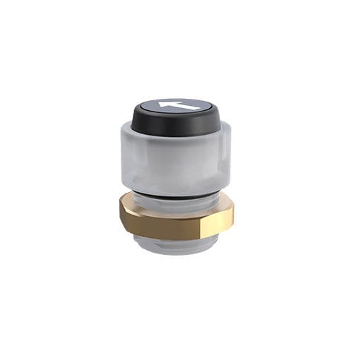 Bouton poussoir à tête champignon - MO 392 series - Makersan - IP54 / scellé / à LED