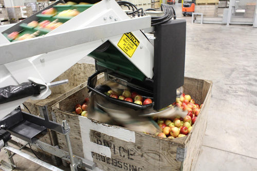 Remplisseuse totalement automatique - Rotofiller - Tomra - pour bacs / pour fruits / pour l'industrie agroalimentaire
