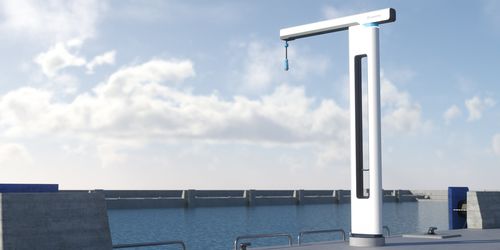 Potence ergonomique - PowerReachNxG - Cavotec - avec commande électrique / portuaire / rotative