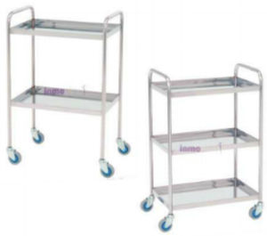 Chariot de transport - Normax - Fábrica de Vidro Científico - en acier inoxydable / 2 niveaux / 3 niveaux