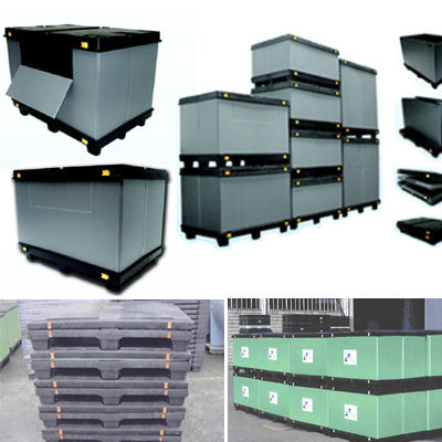 Caisse-palette en plastique - Eredi Caimi S.r.l. - pliable
