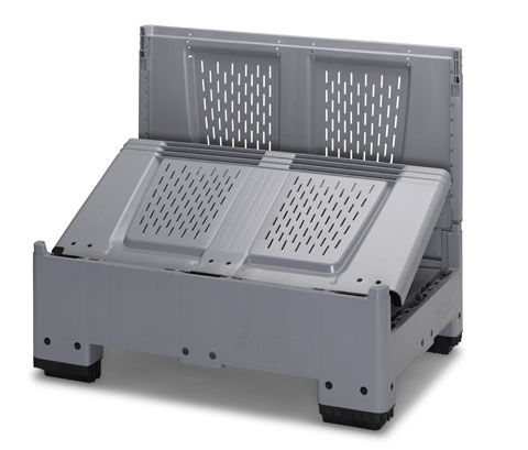 Caisse en plastique - Eredi Caimi S.r.l. - gerbable / pliable