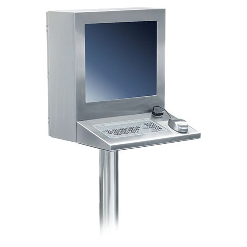 Terminal tactile - Pedestal - Strongarm Designs - kiosque / pour interface opérateur