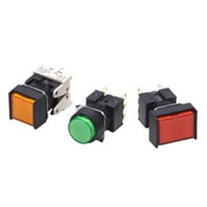Bouton poussoir lumineux - A16 - OMRON - non lumineux / monté sur panneau / miniature