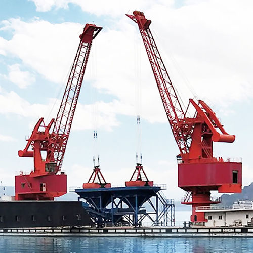 Grue portuaire flottante - Henan Weihua Heavy Machinery Co., Ltd - fixe / de chargement / de déchargement