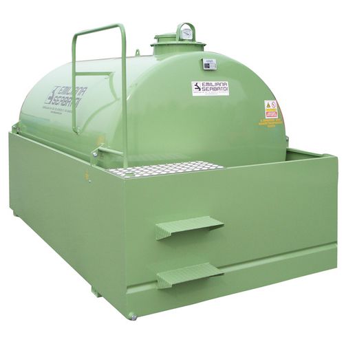 Réservoir de stockage - SE HD-Tank - Emiliana Serbatoi - pour huile usagée / en acier au carbone / cylindrique