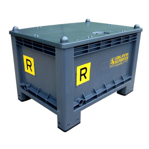 Caisse-palette en résine - Cargopallet - Emiliana Serbatoi - pour batteries usagées / empilable / grande