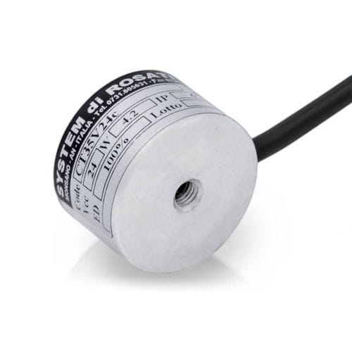 Ventouse électromagnétique - CT series - SYSTEM DI ROSATI - compact / à verrouillage magnétique / électromagnétique