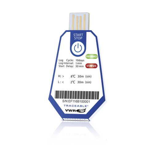 Enregistreur de données à usage unique - VWR - de température / USB / sans écran