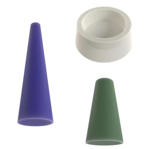 Bouchon conique - SR1089 - Essentra Components - fileté / en silicone / en EPDM