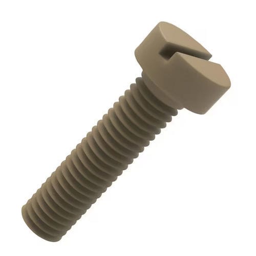 Vis à tête cylindrique - SRK0088 - Essentra Components - fendue / en PEEK / résistante aux produits chimiques