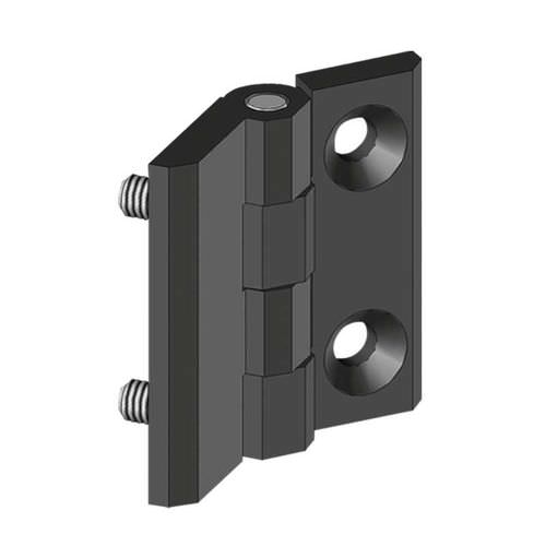 Charnière plate - 099112E - Essentra Components - en zinc moulé sous-pression / à visser / 270°