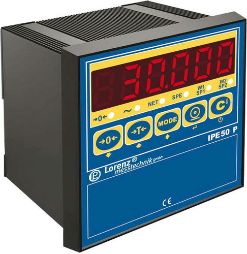 Indicateur de pesage numérique - IPE50 Panel - Lorenz Messtechnik - affichage à LED / encastrable / Profibus