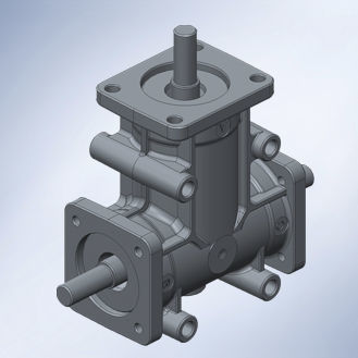 Renvoi d'angle à couple conique - Walther Flender - 90° / en acier inoxydable