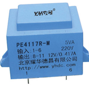 Transformateur d'alimentation électrique - PE4117R-M - YHDC Dechang Electric - encapsulé / monophasé / sur CI