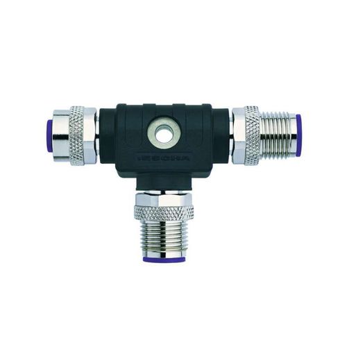 Connecteur en T - PB-T-WAKSW5-WASSW5-WASSW5  - ESCHA Bauelemente - de données / DIN / avec raccord à vis