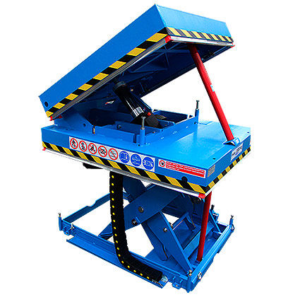 Table élévatrice à ciseaux - SP - Gruse Maschinenbau - à soufflet / électrique / stationnaire