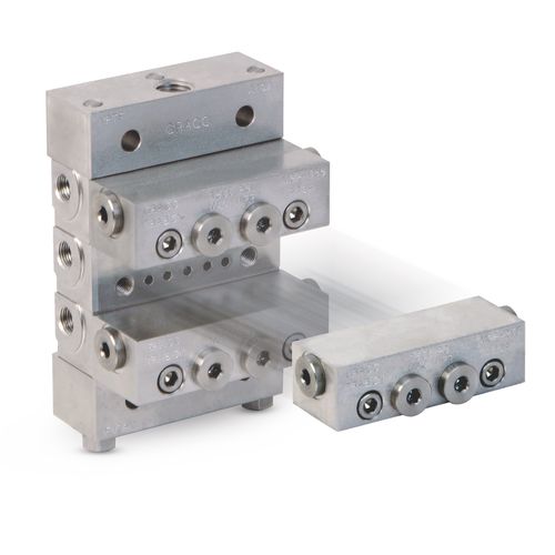 Manifold multivoie - Trabon® MSP - GRACO - en inox / pour électrovanne / industriel
