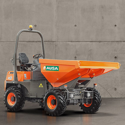 Dumper sur pneus - D350AHG - AUSA - diesel / à benne pivotante / à châssis articulé