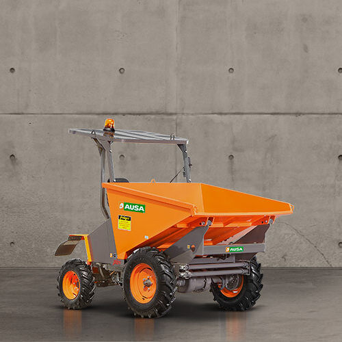 Dumper sur pneus - D150RMA - AUSA - diesel / à déchargement frontal / à benne élévatrice