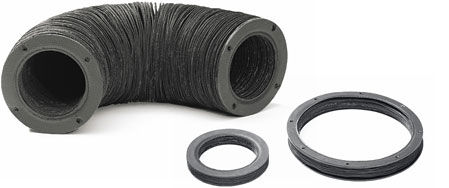 Soufflet de protection cylindrique - Alteyco - en PVC / accordéon / pour machine