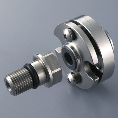 Raccord tournant pour huile - ESX20M-T - RIX Europe - à passage multiple / pour machine-outil / en acier inoxydable