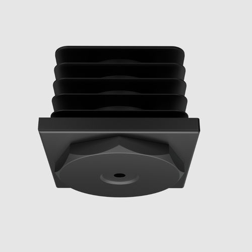 Pied pour tube carré - PRQ series - B.M.P - en nylon / réglable / fileté