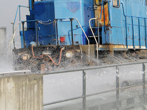Système de lavage pour véhicule ferroviaire - FRUTIGER Company AG - à eau