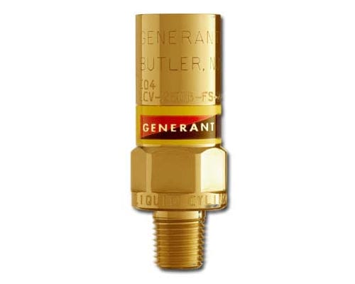 Soupape de surpression pour vérin - LCV series - Generant - cryogénique
