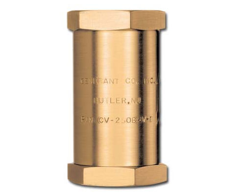 Clapet anti-retour à bille - CV series - Generant - pour gaz / en laiton / pour grand débit