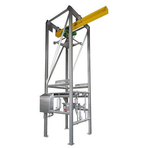 Vide-sac pour big bag - BBU - Gericke - de dépoussiérage / pour FIBC / automatique