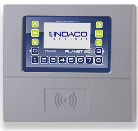 Système de contrôle d'accès à lecteur de proximité - Planet 20 - Indaco Project s.r.l. - RFID / biométrique / par empreintes digitales