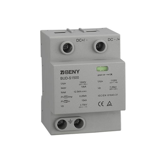 Parafoudre de type 1 - BUD-S1500 - Zhejiang Benyi Electrical Co.,ltd. - de type 2 / pour installation photovoltaïque / combiné